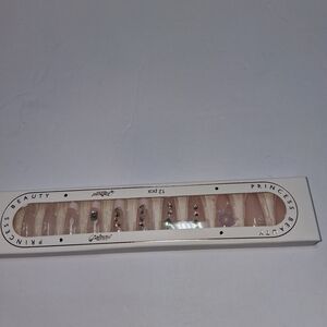 Press-On Nails - Elegant Pink and Gold